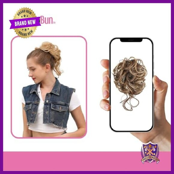 Messy Bun Hair Piece Scrunchie Adds Volume Washable Reusable